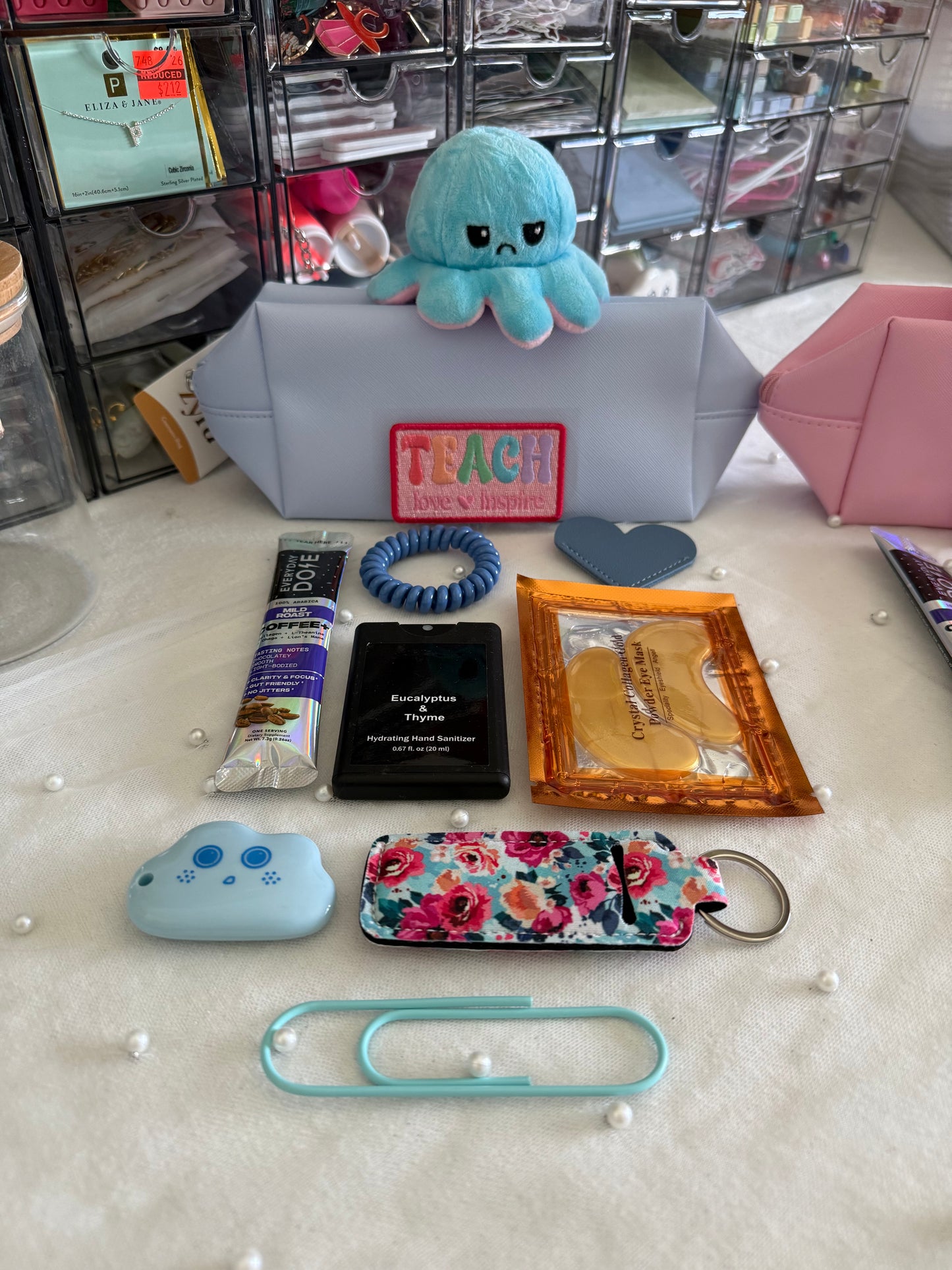 **Blue Teacher Appreciation/Thank You Gift Pencil Pouch Bundle $20
